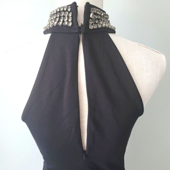 Sanctuary Women's Sleeveless Halter Dress With Clear Embellishments Size XS - Picture 5 of 6
